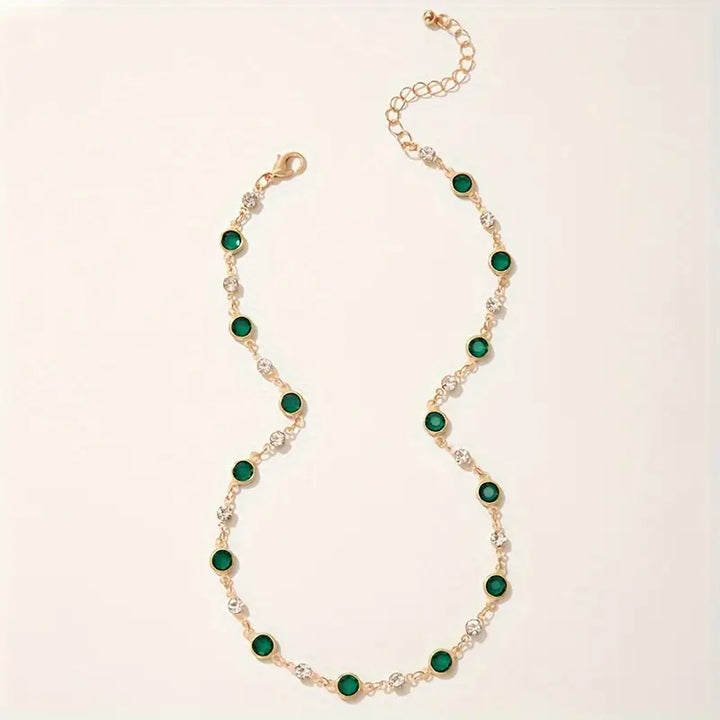 Emerald Green Pendant Necklace