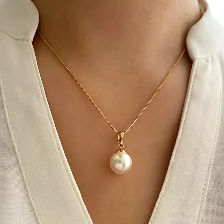 Golden Grace Pearl Jewellery Set | Gold
