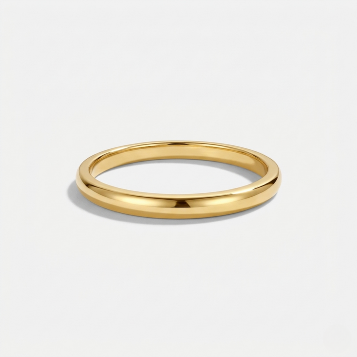 Slim Dome Ring | Gold