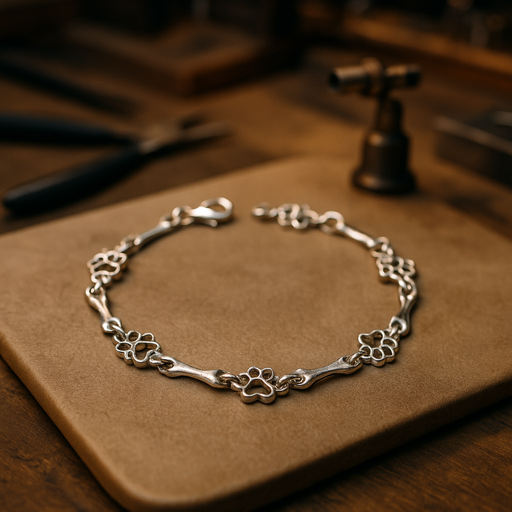 Paw &amp; Bone Charm Bracelet