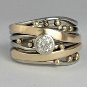 Deborah - Vintage Gold Plated Zirconia Ring