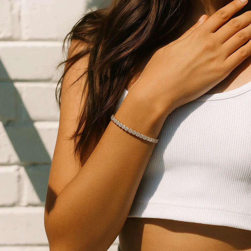 Moissanite Tennis bracelet - Gold