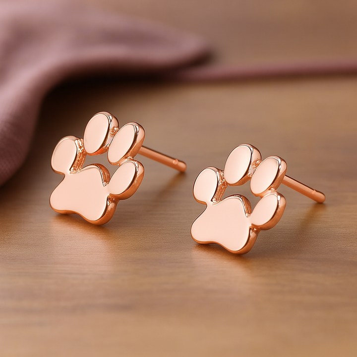 Paw Heart Huggie Earrings