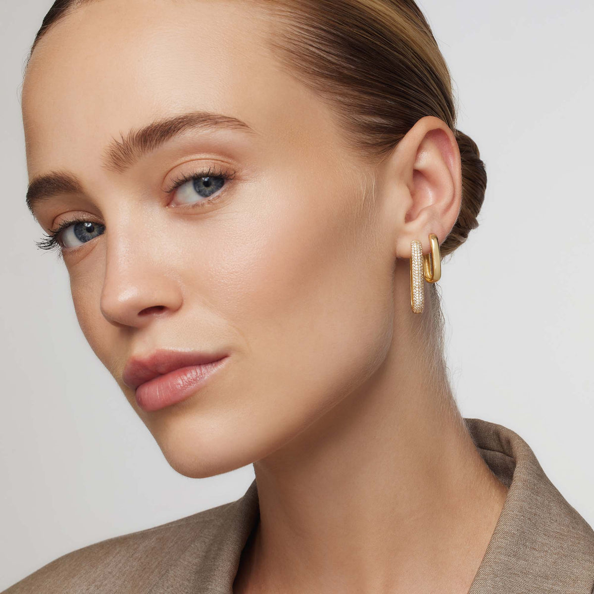 Gigi Sparkling Hoops | Gold