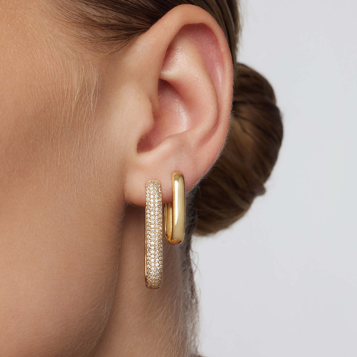 Gigi Sparkling Hoops | Gold