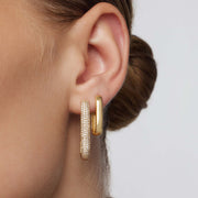 Gigi Sparkling Hoops | Gold