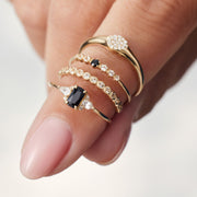 Diamond Bubble Ring | Gold
