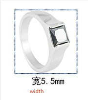 Ember Silver Emerald Ring