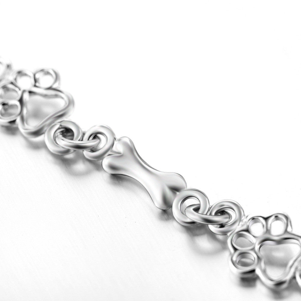 Paw &amp; Bone Charm Bracelet