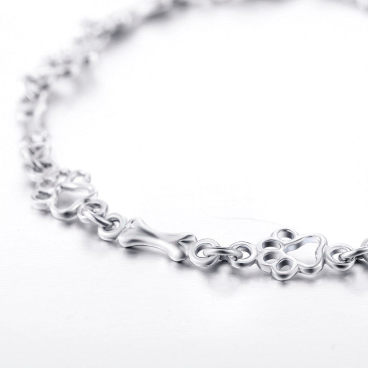 Paw &amp; Bone Charm Bracelet