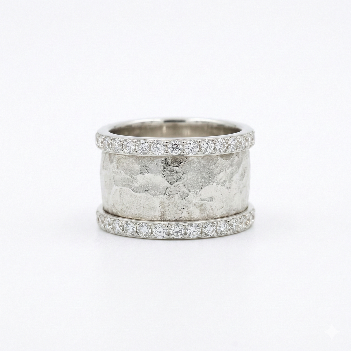 Vintage Silvered Zirconia Ring