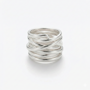 Bliss - Vintage Thick Layer Silver Ring