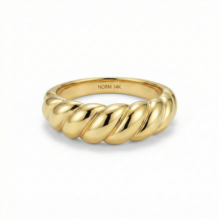 Croissant Ring | White Gold