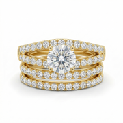 Eternal Radiance Ring Set - Gold