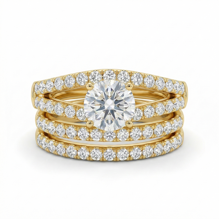 Eternal Radiance Ring Set | Gold