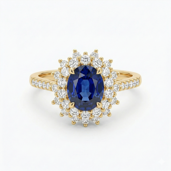 Vionne Sapphire Gold Ring