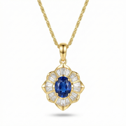 Kavella Noctazure Gold Necklace