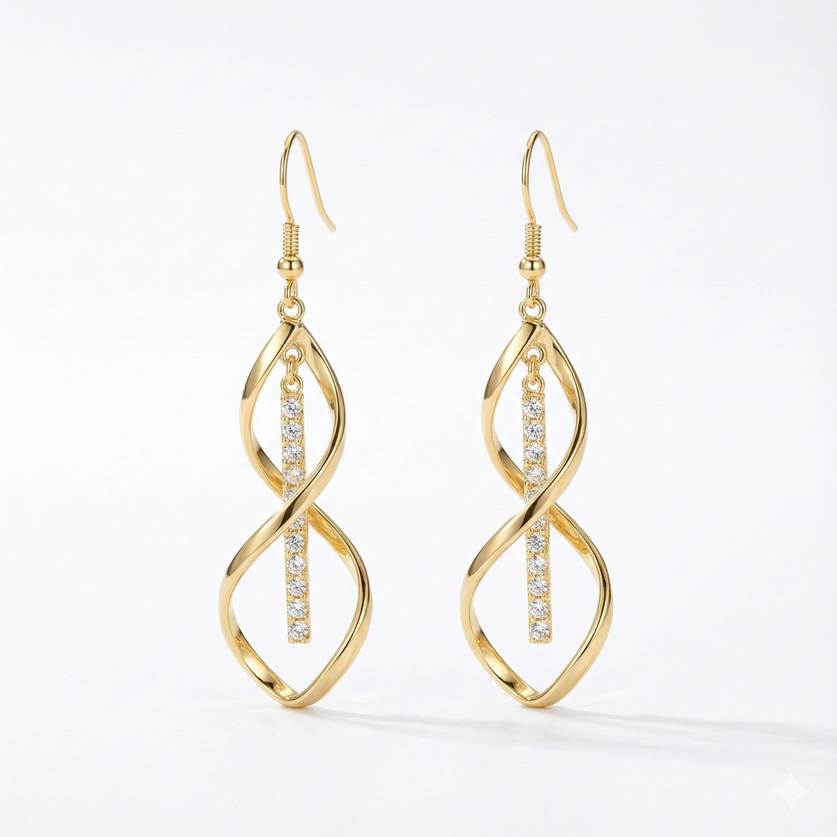 Sunbeam Spiral Earrings - Gold