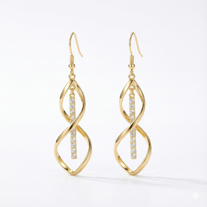 Sunbeam Spiral Earrings | Gold