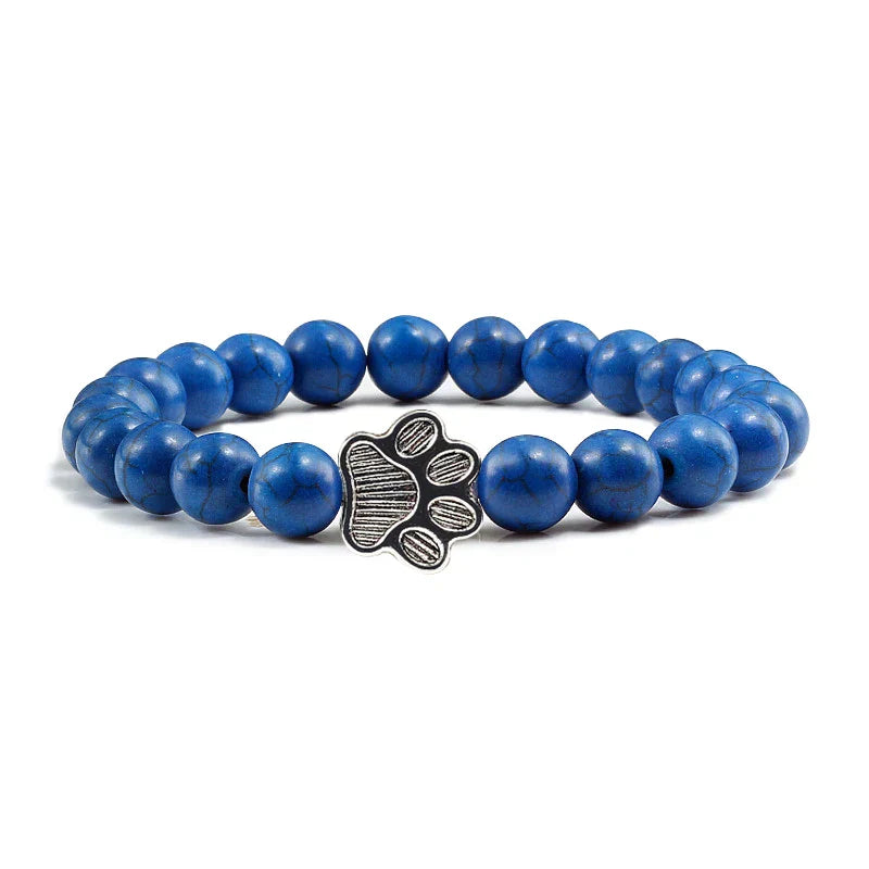 Minimal Paw Beaded Bracelet