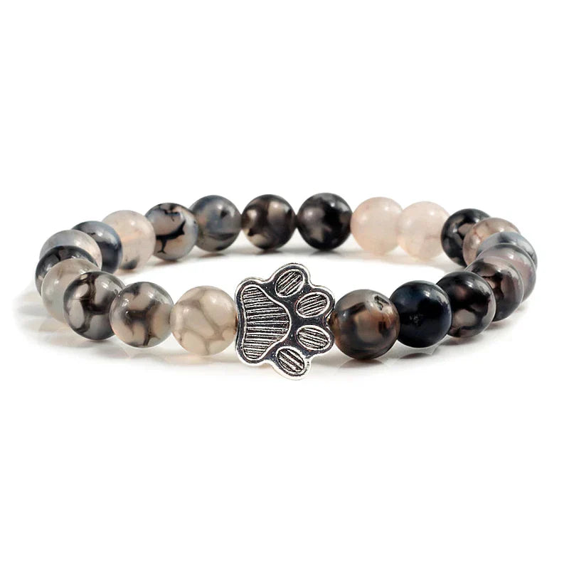 Minimal Paw Beaded Bracelet