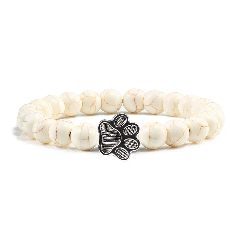 Minimal Paw Beaded Bracelet