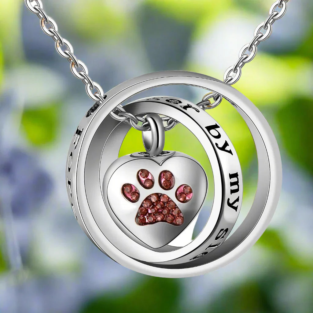 Paw Memorial Urn Necklace