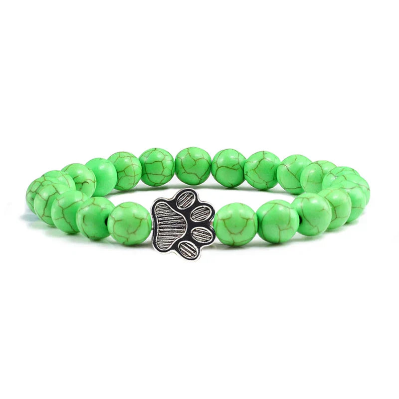 Minimal Paw Beaded Bracelet