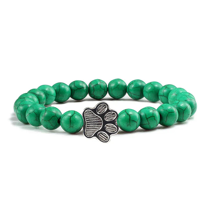 Minimal Paw Beaded Bracelet