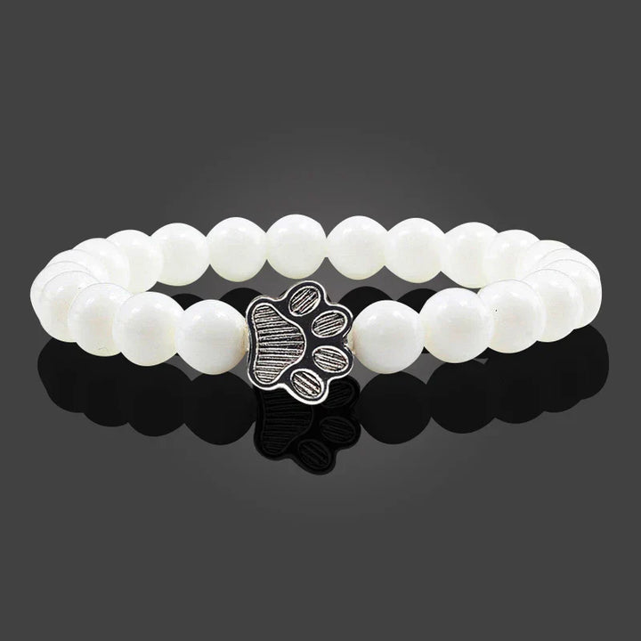 Minimal Paw Beaded Bracelet