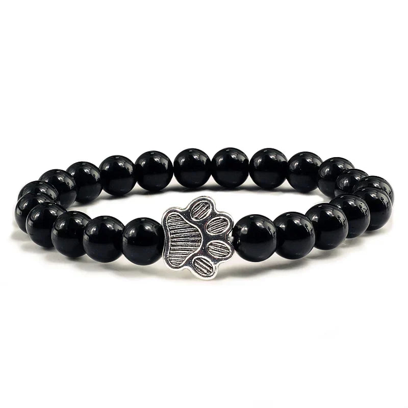 Minimal Paw Beaded Bracelet