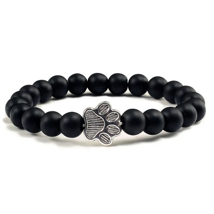 Minimal Paw Beaded Bracelet