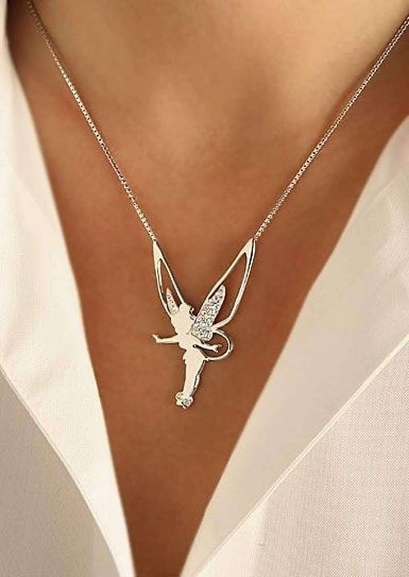 Fairy Luck Pendant in Silver and Gold