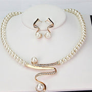 Exclusive Natural Pearl Necklace and Earring Set