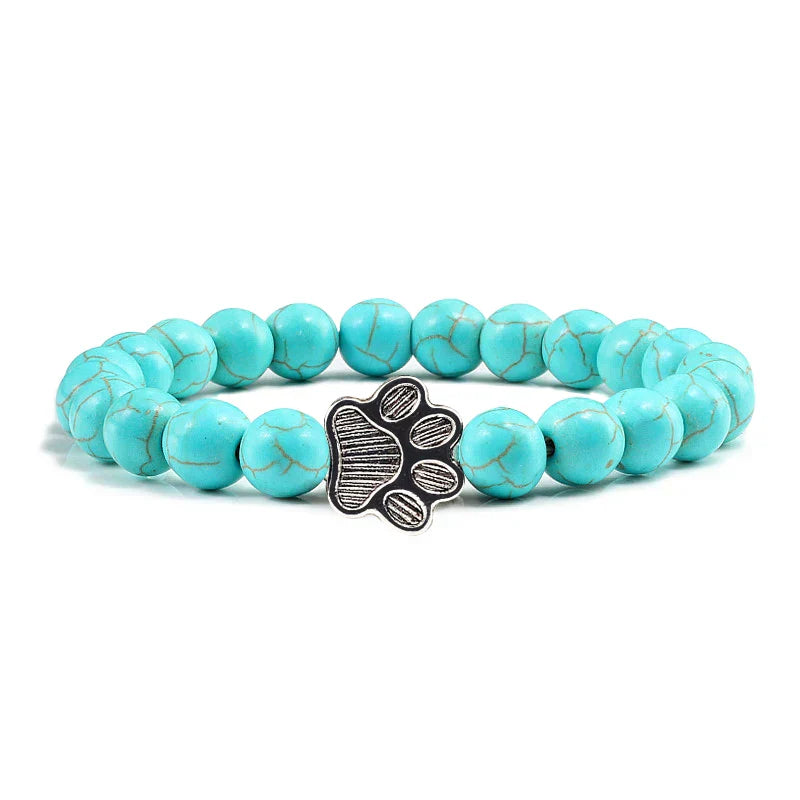 Minimal Paw Beaded Bracelet
