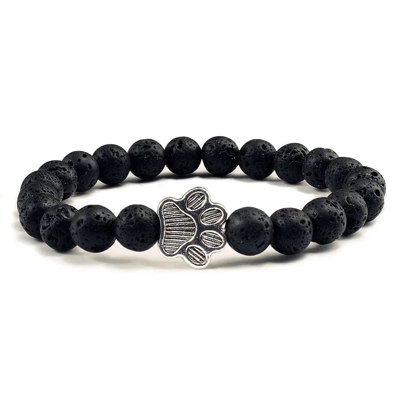 Minimal Paw Beaded Bracelet