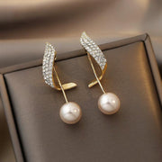 Exclusive Gold Pearl Earrings