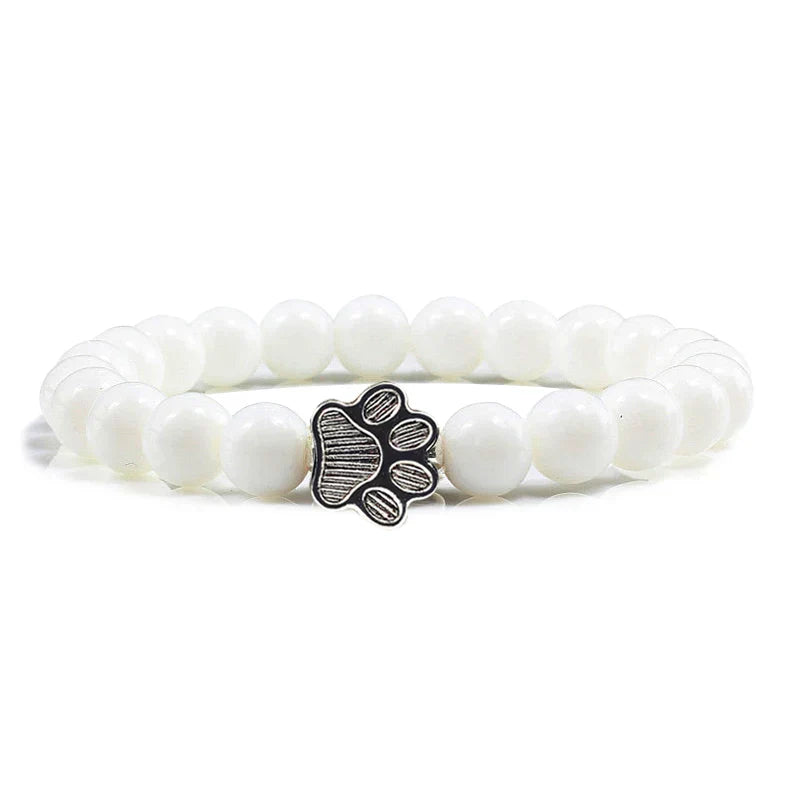 Minimal Paw Beaded Bracelet
