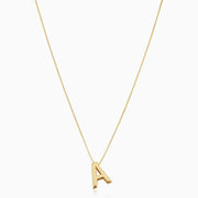 Love letter initial necklace - Gold