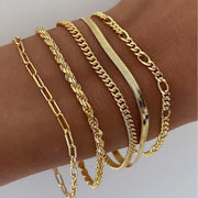 Sofia Bracelet Set | White Gold