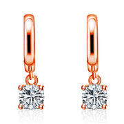 Aurora Square Drop Earrings | Rose gold