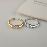 Aya Sterling Ring | White Gold