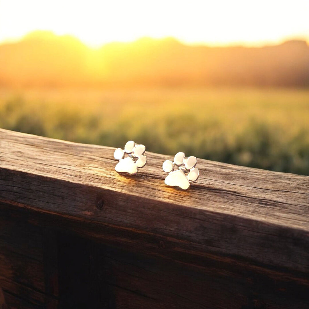 Paw Heart Huggie Earrings