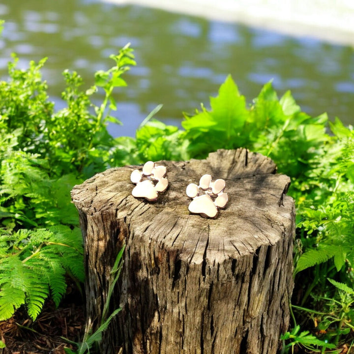Paw Heart Huggie Earrings