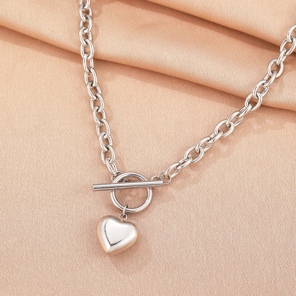 Heartened Chunky - Necklace
