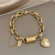 Heartened Chunky Bracelet - Silver