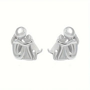 Hug & Love Two-Tone Earrings