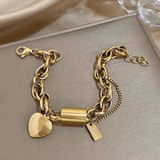 Heartened Chunky Bracelet - Silver