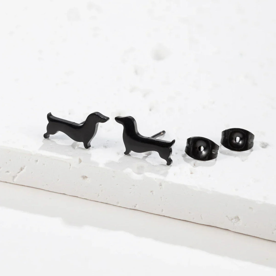 Cute Dachshund Stud Earrings