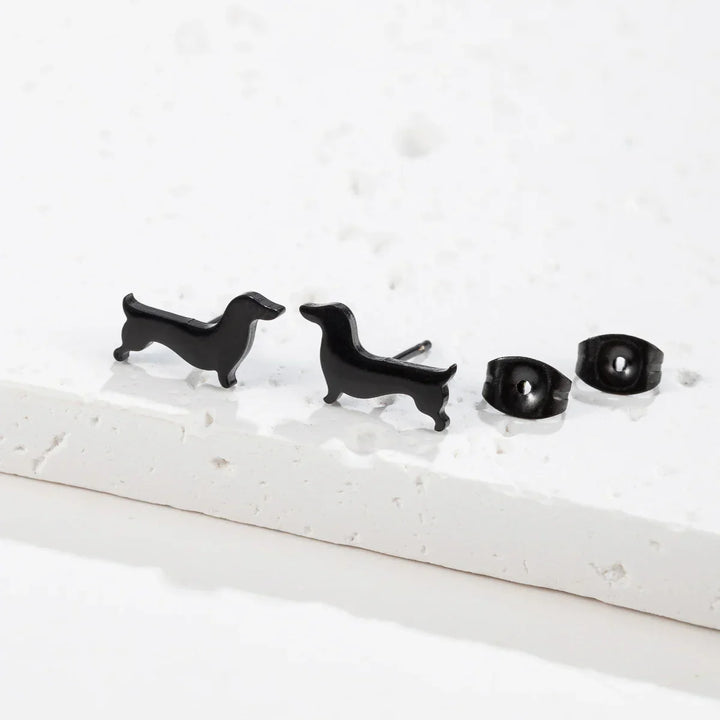 Cute Dachshund Stud Earrings